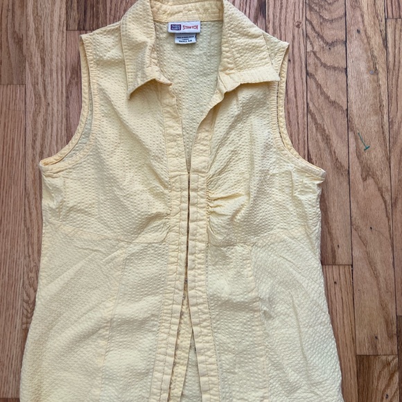 Faded Glory Sleeveless Yellow Y2K Blouse - Picture 1 of 7